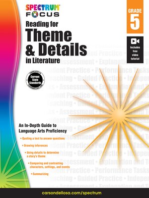 cover image of Spectrum Reading for Theme and Details in Literature